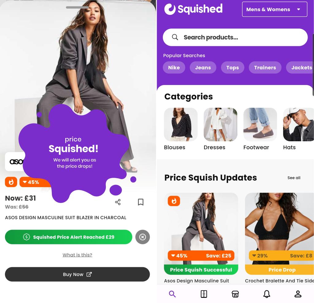 Set Your Squished Price And Get Notified As Soon As Your Price Is Met